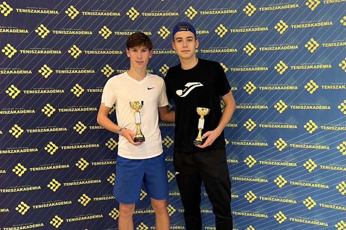 Mokán István Damján és Boros Bence (balról jobbra) a vasárnapi magyar házidöntő után