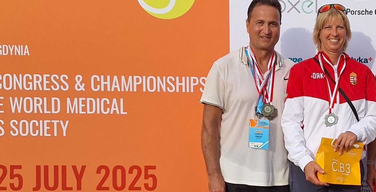 Ezüstérmesek vegyes párosban: Orosz László és Bágyi Kinga